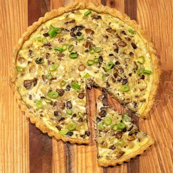 Onion and Mushroom Tart in Puff Pastry Pudge Factor