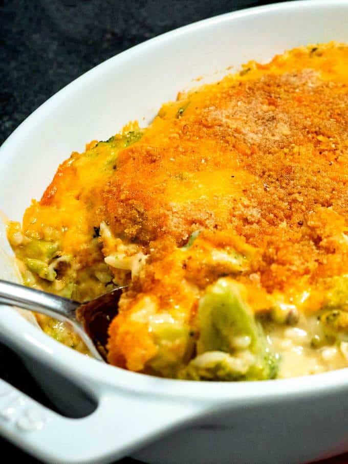 MakeAhead Broccoli Rice Casserole (With Video) Pudge Factor