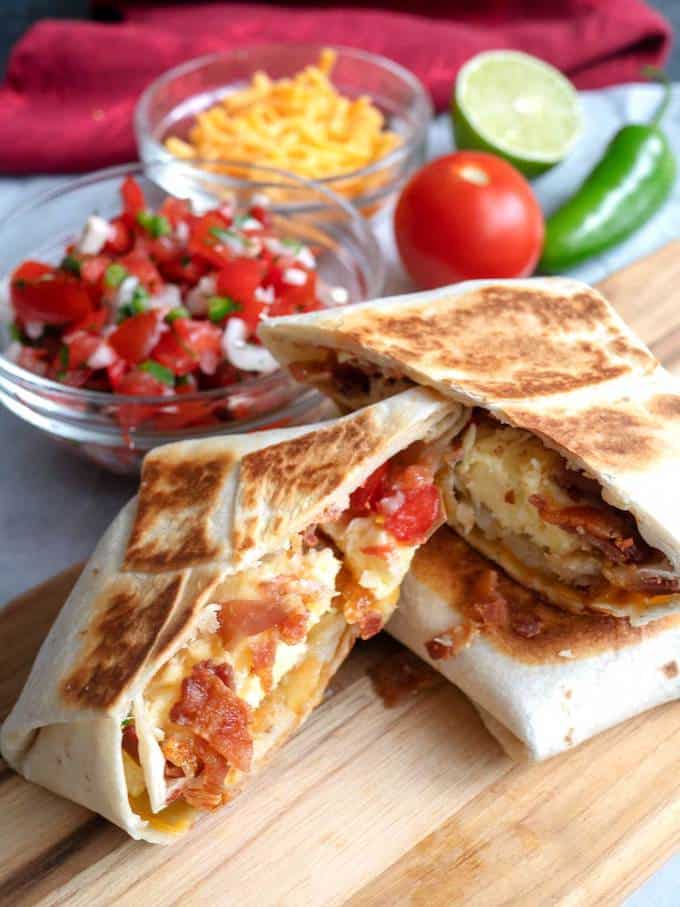 Tasty Breakfast Quesadilla Wraps Pudge Factor