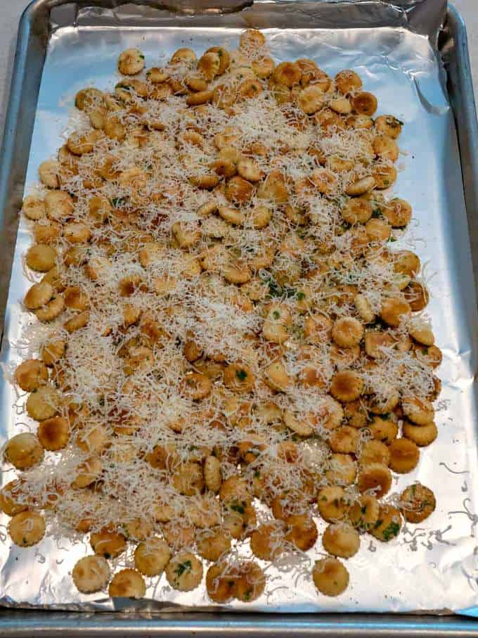 Parmesan Garlic Oyster Crackers Pudge Factor