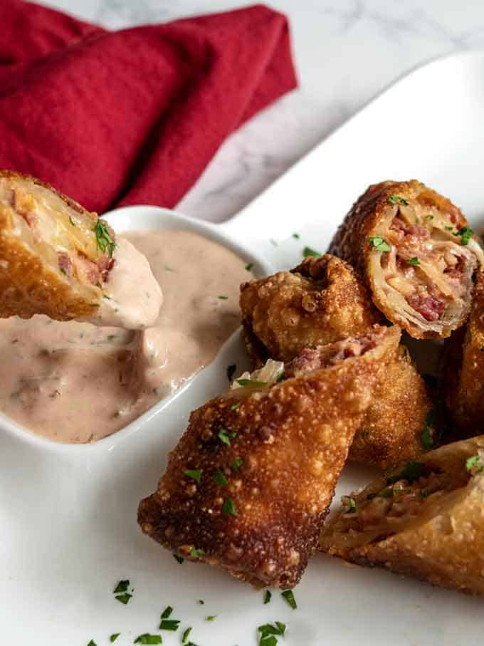 Reuben Egg Rolls Pudge Factor