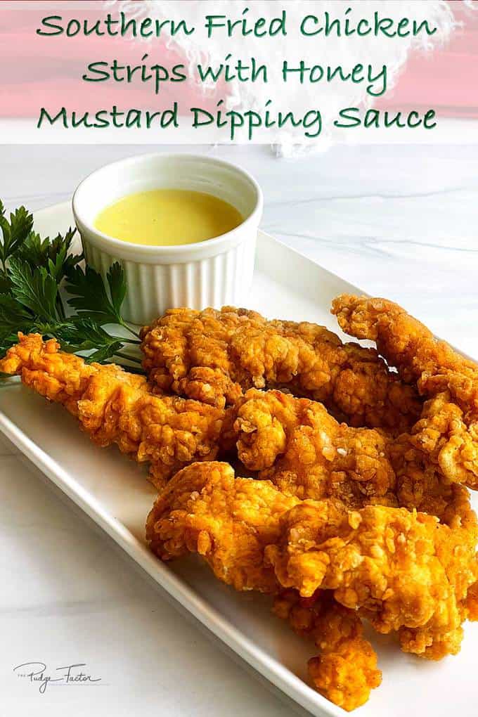 Southern Fried Chicken Strips with Honey Mustard Pudge Factor