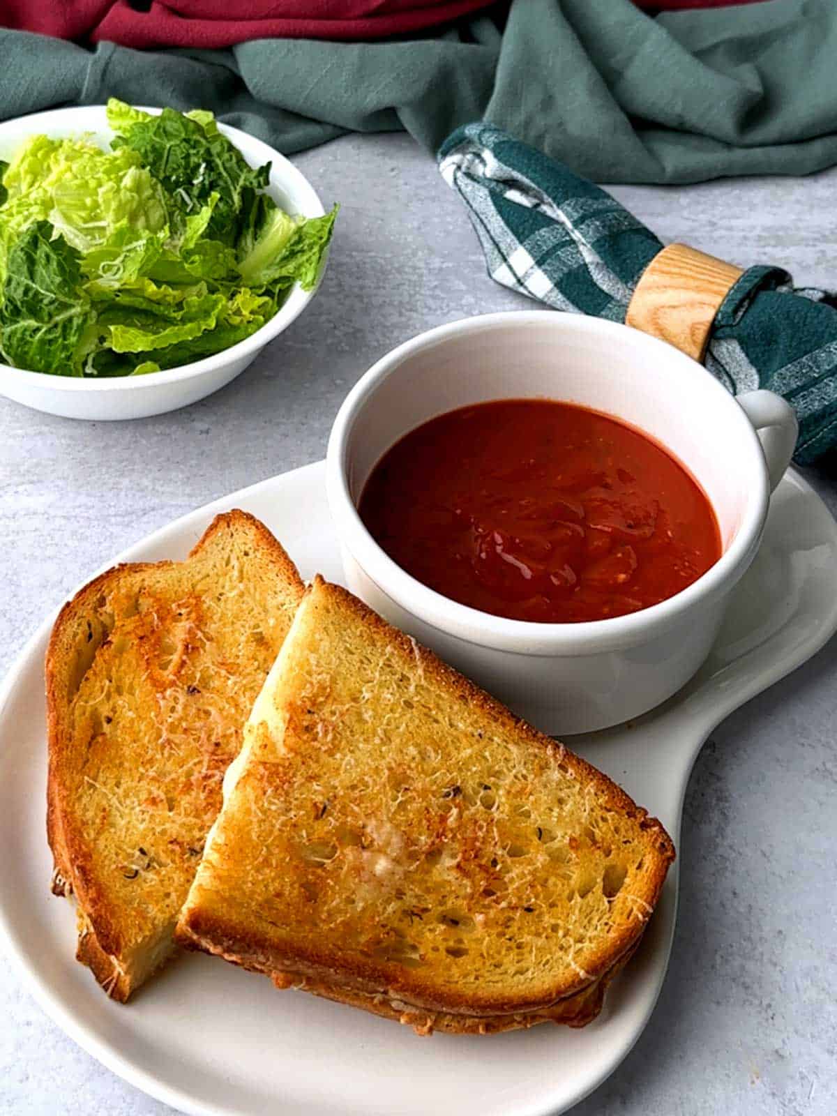 Garlic Bread Grilled Cheese Pudge Factor