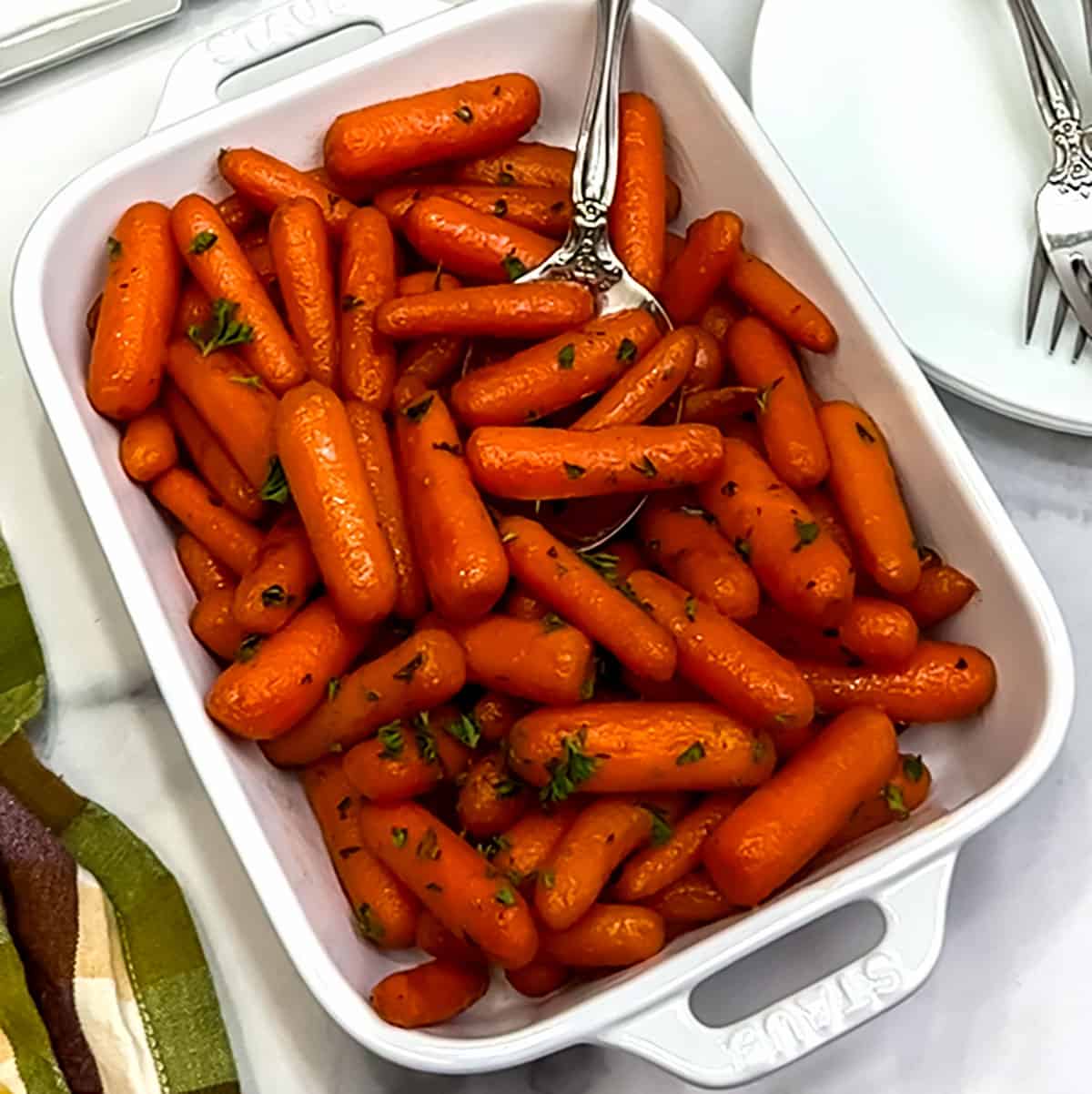 Brown Sugar and Honey Glazed Baby Carrots Pudge Factor