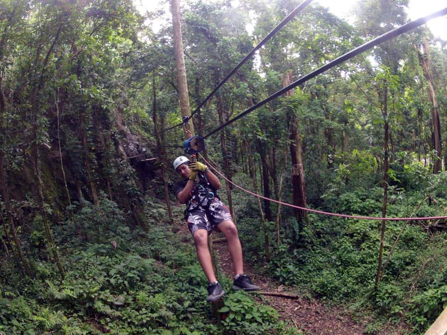 Puerto Rico Cruise Excursions canopy zip line san juan