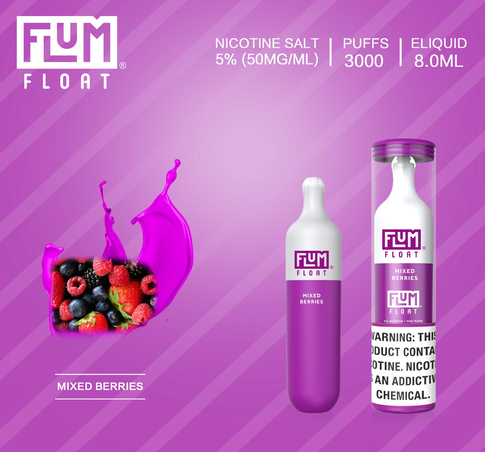 Flum Float Mixed Berries Disposable Vape Puffholic