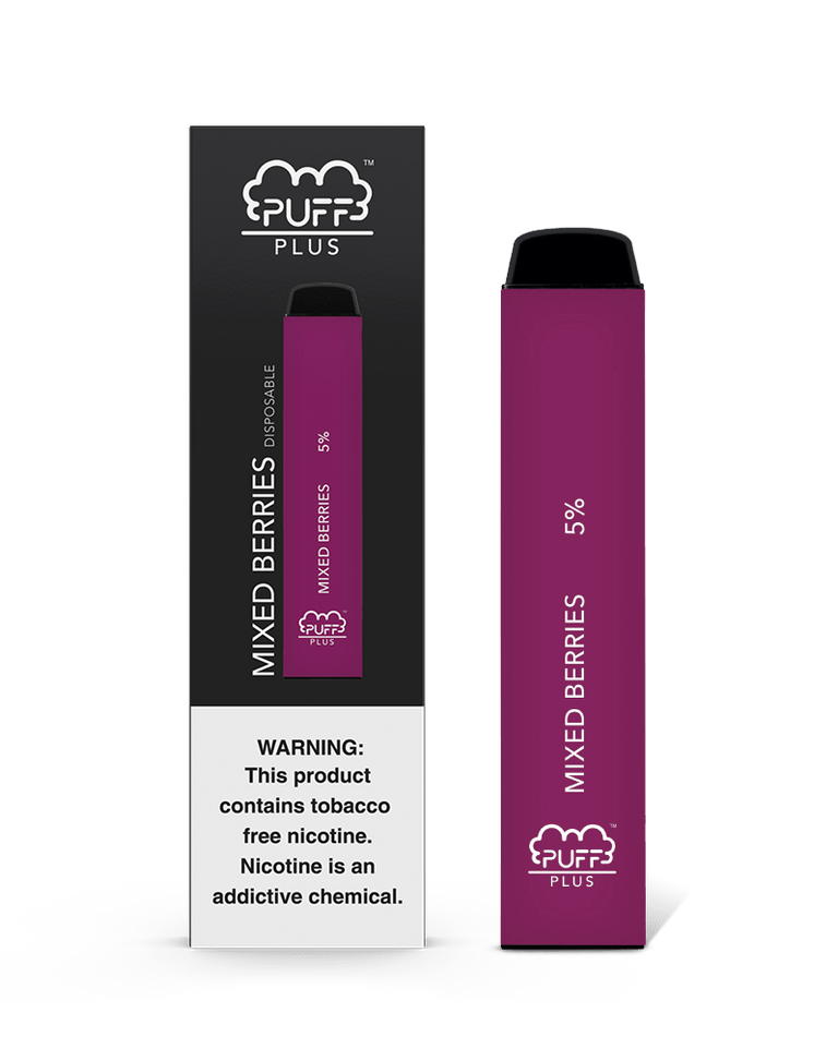 Puff Plus Mixed Berries Disposable Vape Puffholic Vape