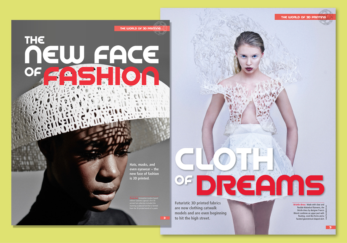 3D CREATE & PRINT Buildup 3D Printer & Magazine design & layout