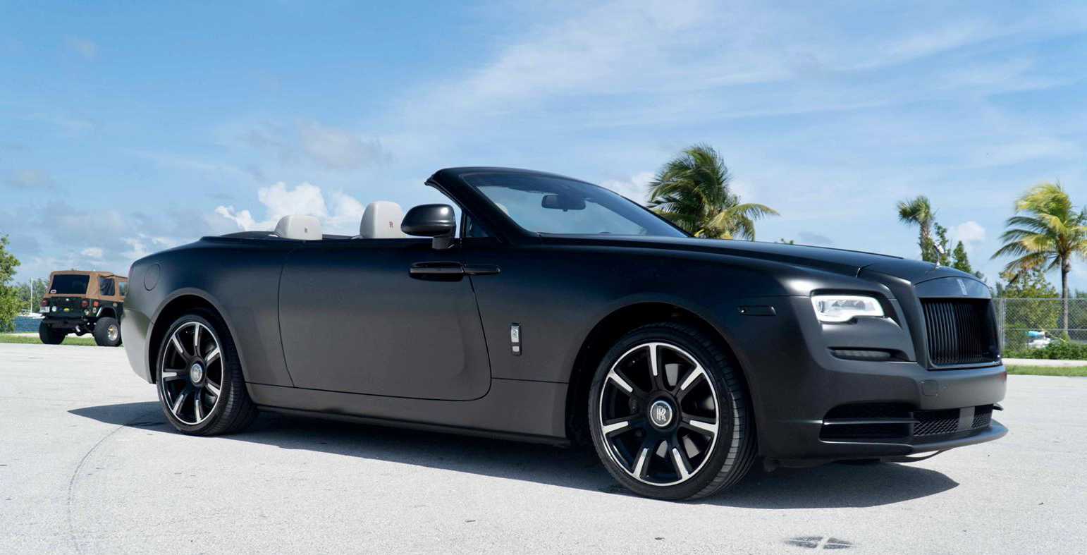 Rent Rolls Royce Dawn Black Pugachev Luxury Car Rental