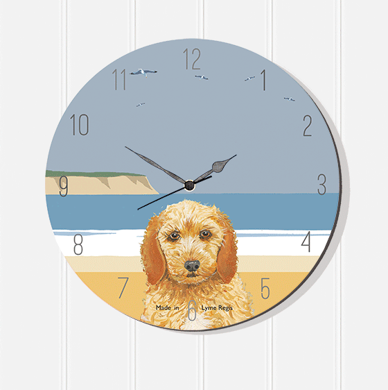 Cockapoo Clock Pug & Puffin