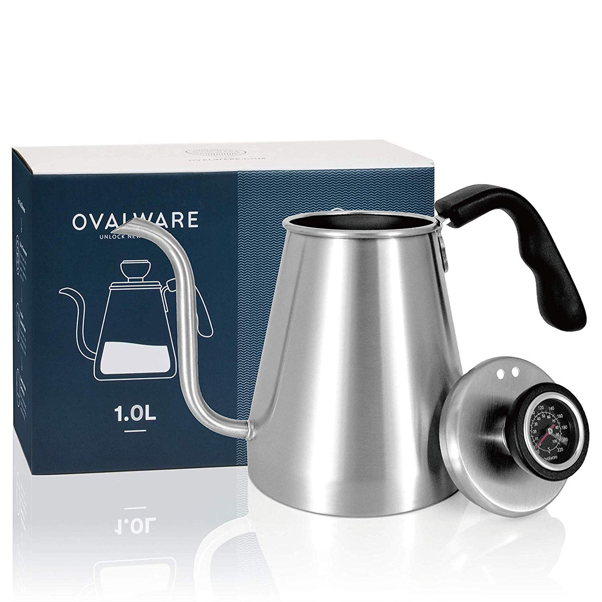 Pour Over Coffee Kettle With Built In Thermometer / Cusimax 4Cup