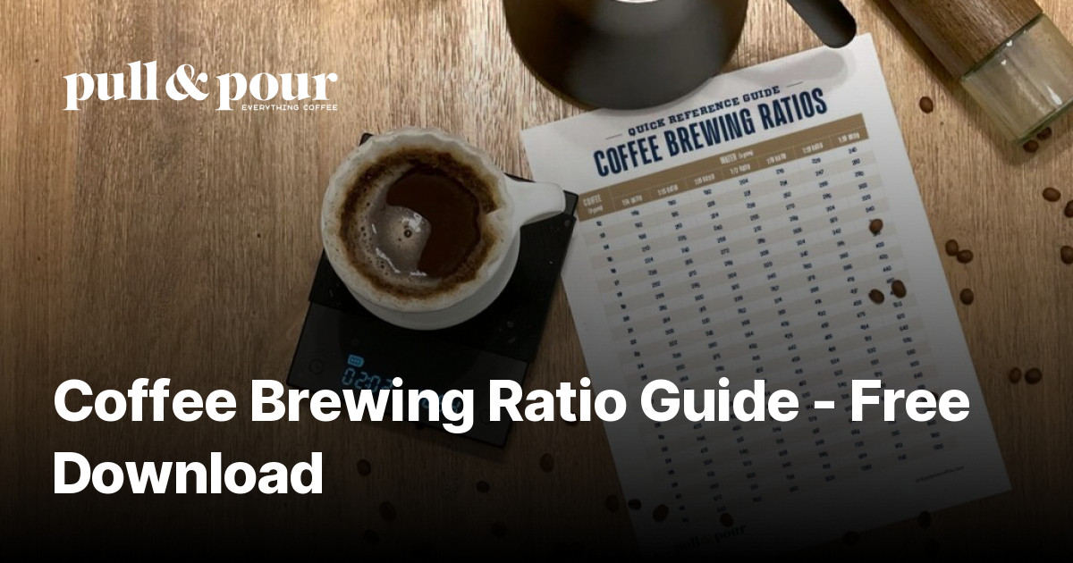 Coffee Brewing Ratio Guide Free Download