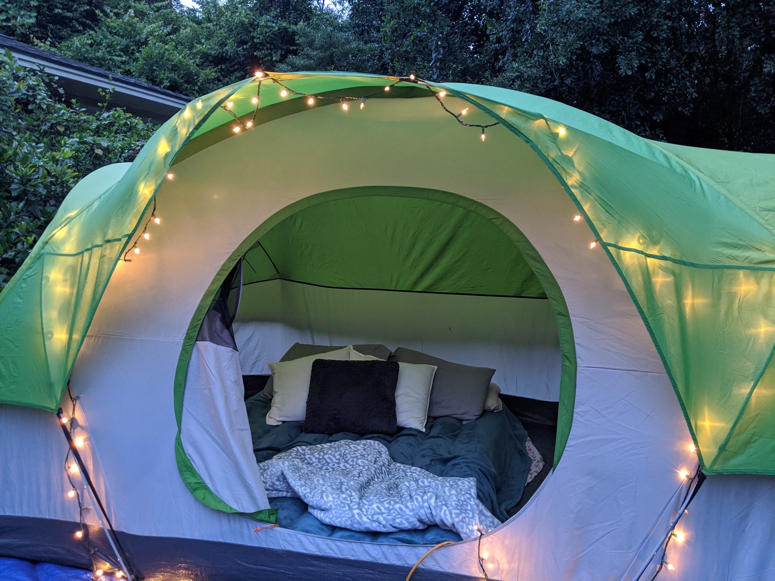 Backyard Tent Camping Pullen's Cozy Corner