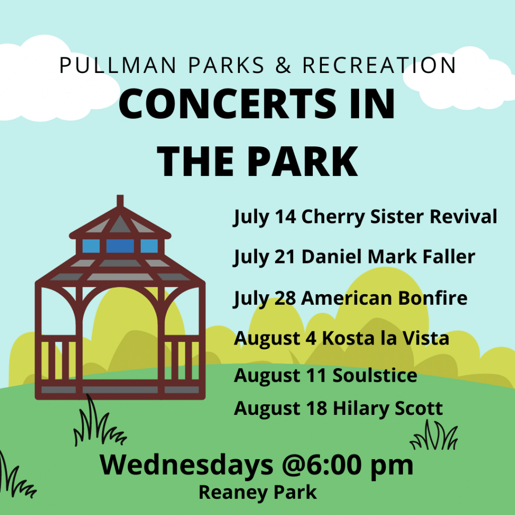 Tomorrows Concert in the Park Pullman Radio