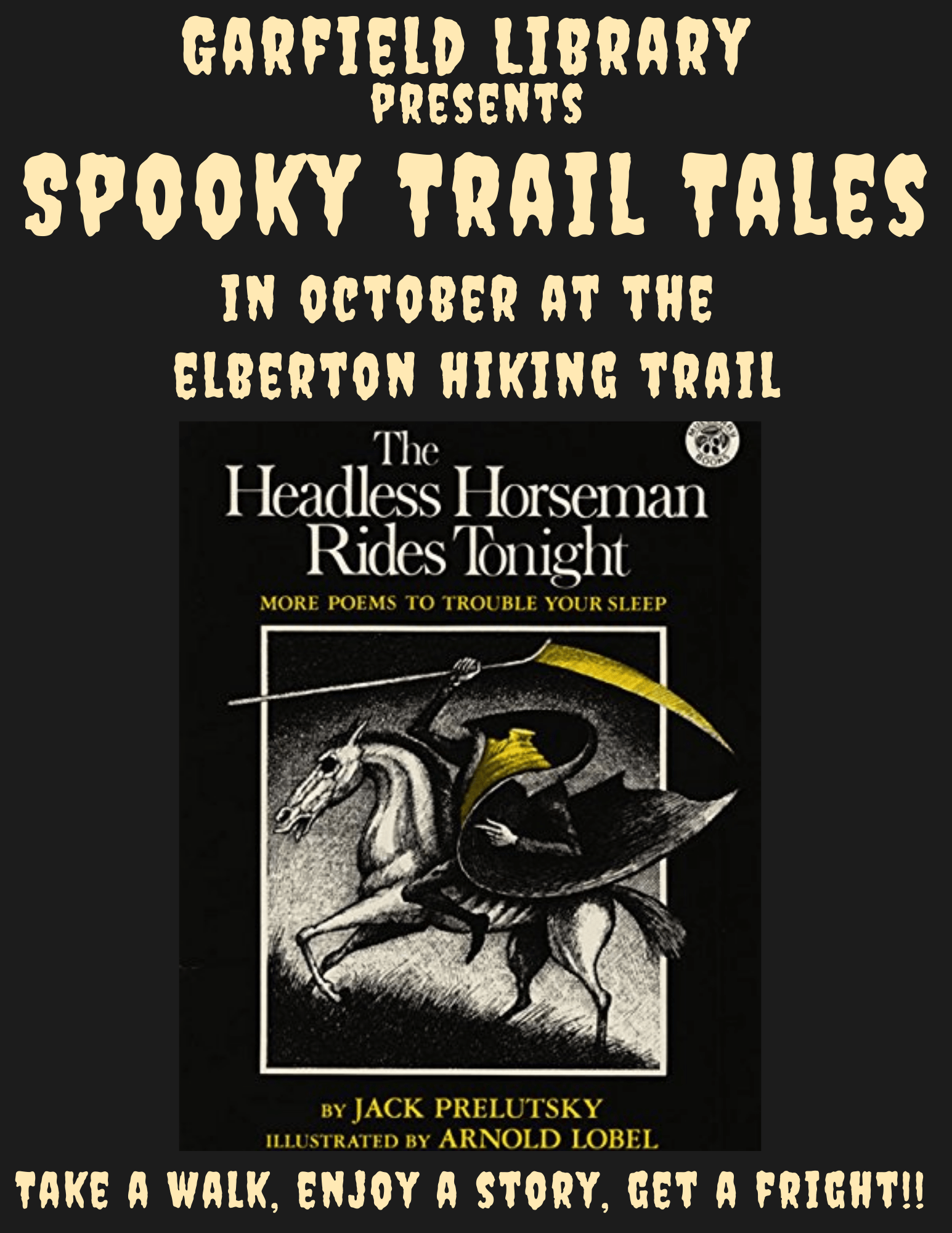 Garfield Library hosts its annual “Spooky Trail Tails” at Elberton