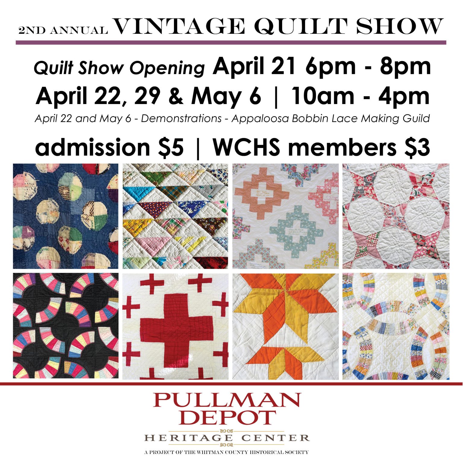 Pullman Depot Heritage Center Hosting Quilting Events Starting Tomorrow