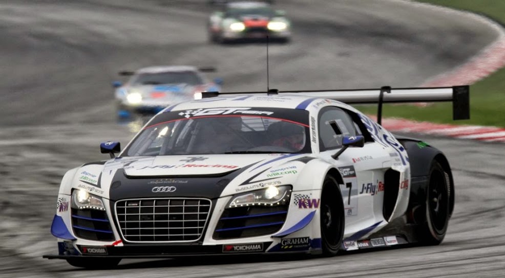 Gulf 12 Hours Three Audi R8 LMS ultra cars on the provisional entry