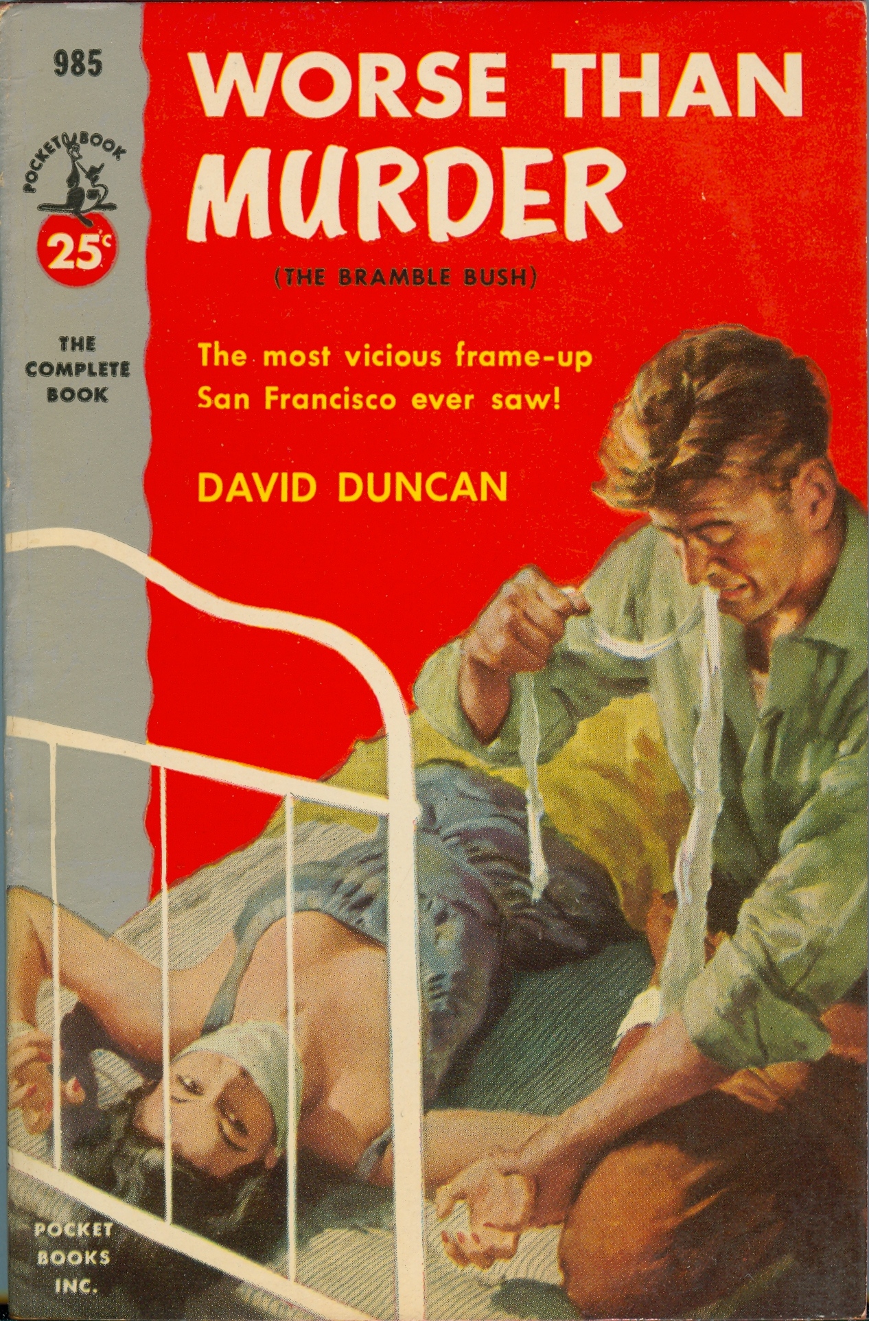 Worse Than Murder (Original Title The Bramble Bush) Pulp Covers