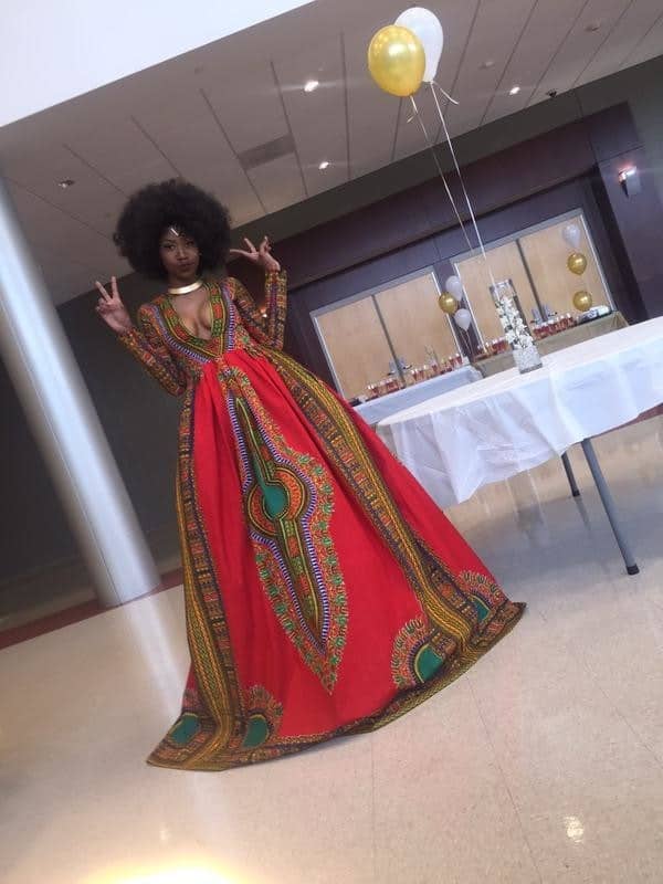 Bullied Teen Designs Stunning AfricanInspired Prom Dress And Wins Prom