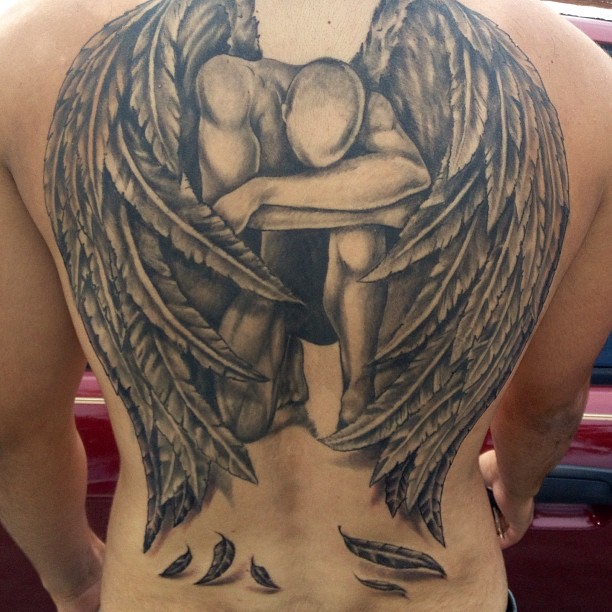 25 Angel Tattoo Designs For Men Of Faith 374_x_374_jpg