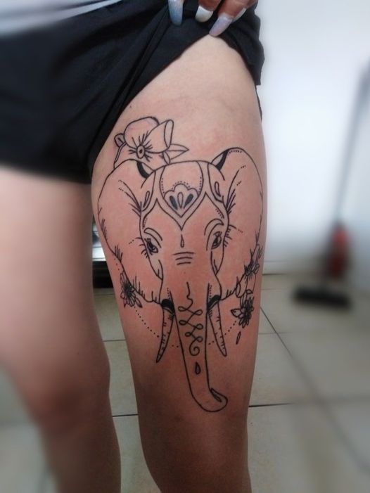 25 Brilliant Elephant Tattoo Design Ideas & Meanings 498_x_374_jpg