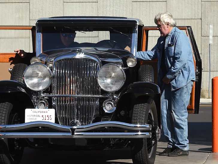 Jay Leno Cruising in Vintage Bentley and Back Onstage at Comedy Club