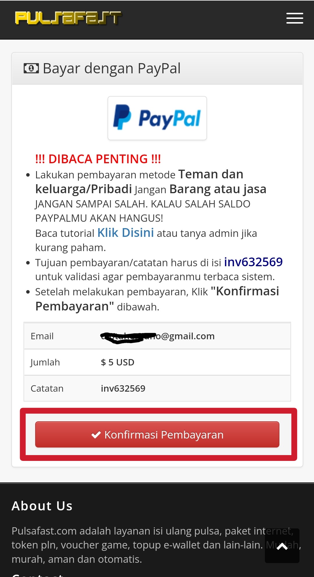 Cara Beli Via Paypal