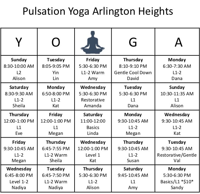 Win Big with Pulsation Yoga Bingo Pulsation Yoga