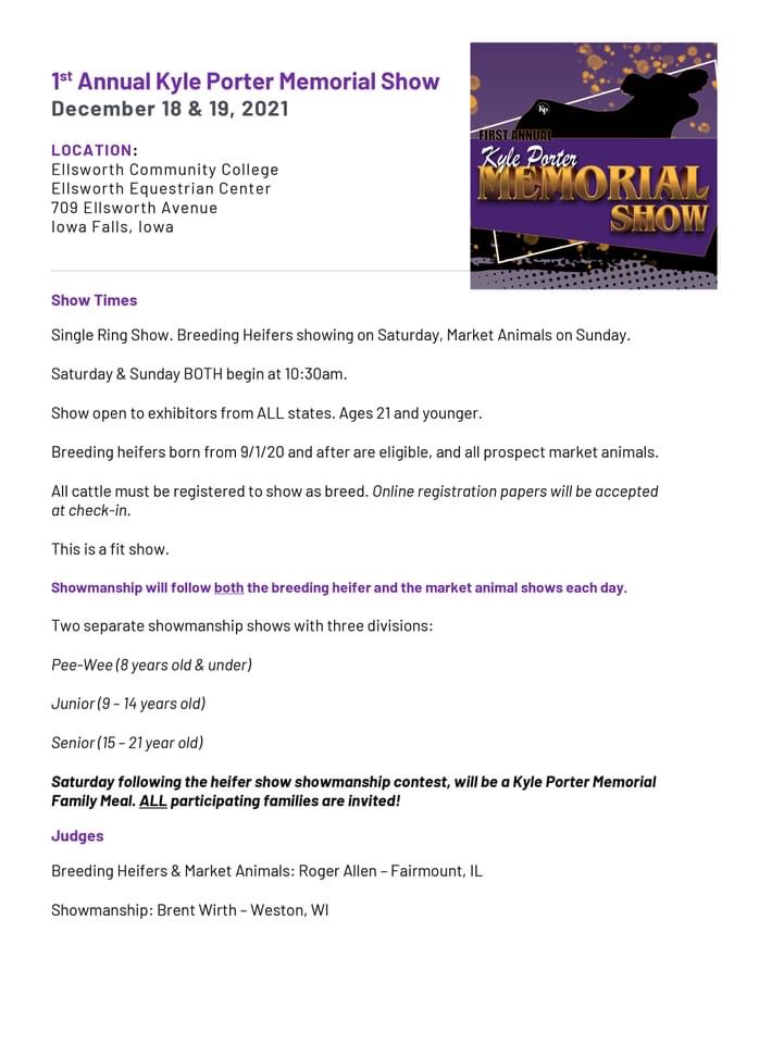 First Annual Kyle Porter Memorial Show December 18 & 19 The Pulse