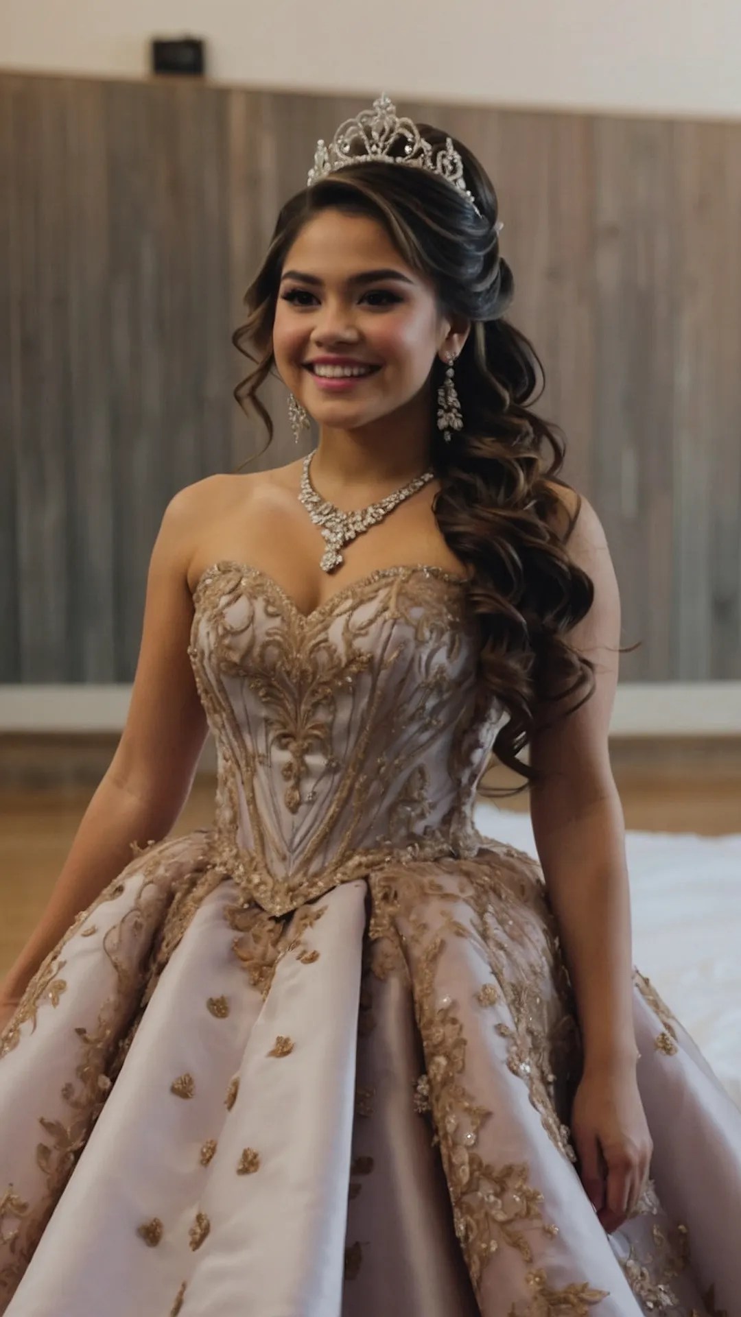 15 Stunning Quinceanera Hairstyles with Crown Ideas
