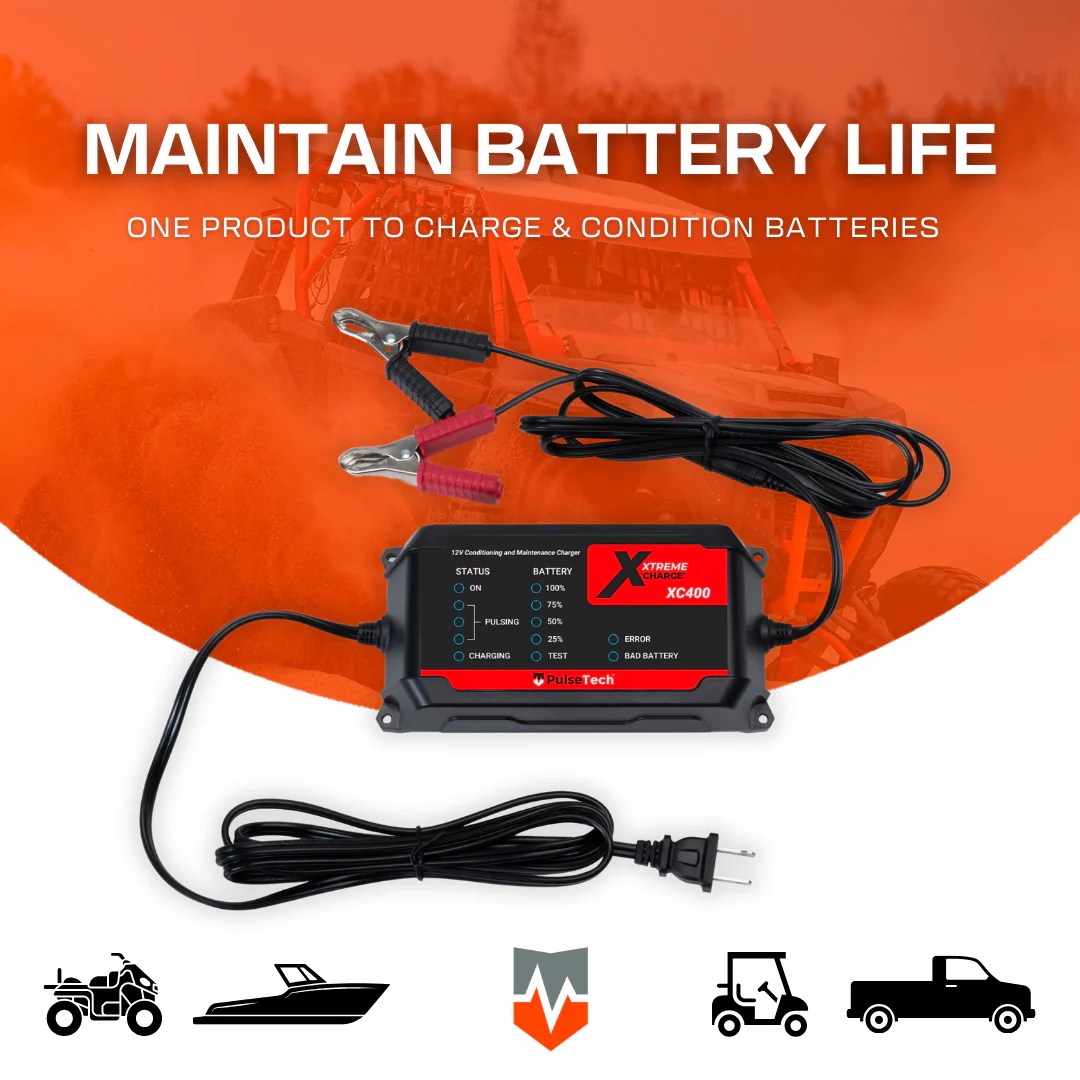 Xtreme Charge® XC400 4Amp Battery Charger/Maintainer PulseTech
