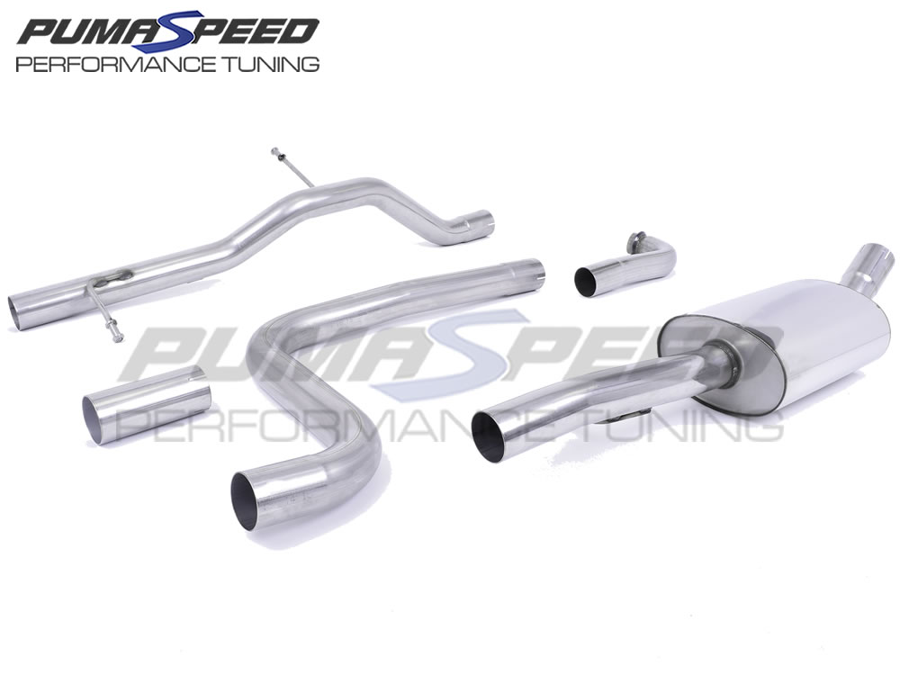 Milltek Sport Fiesta Mk8 1.0 Non Resonated Cat Back (Louder) Fiesta Mk8 1.0 Exhausts