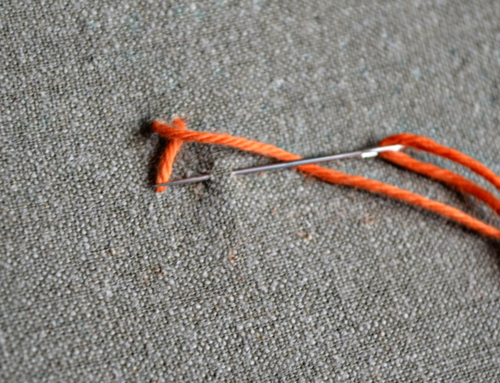 7 days of stitches herringbone stitch