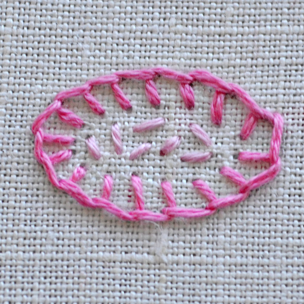 blanket stitch flower embroidery tutorial