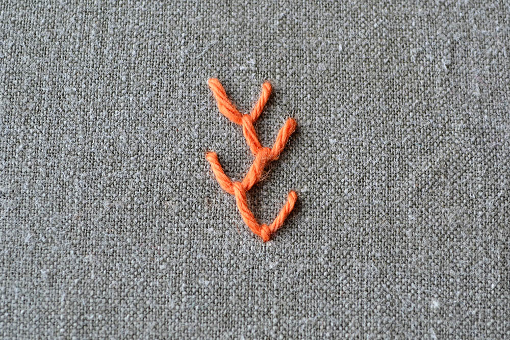 7 days of stitches feather stitch