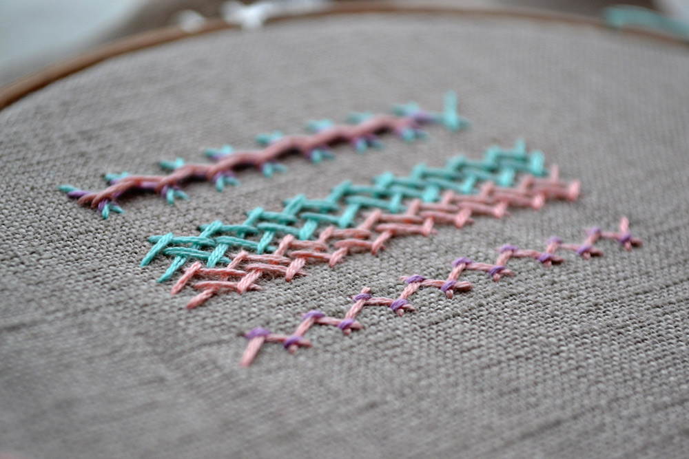 The Herringbone stitch days