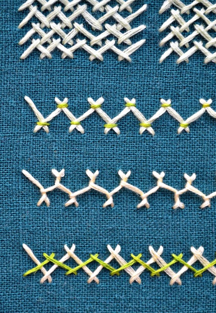 Herringbone stitch variation 5