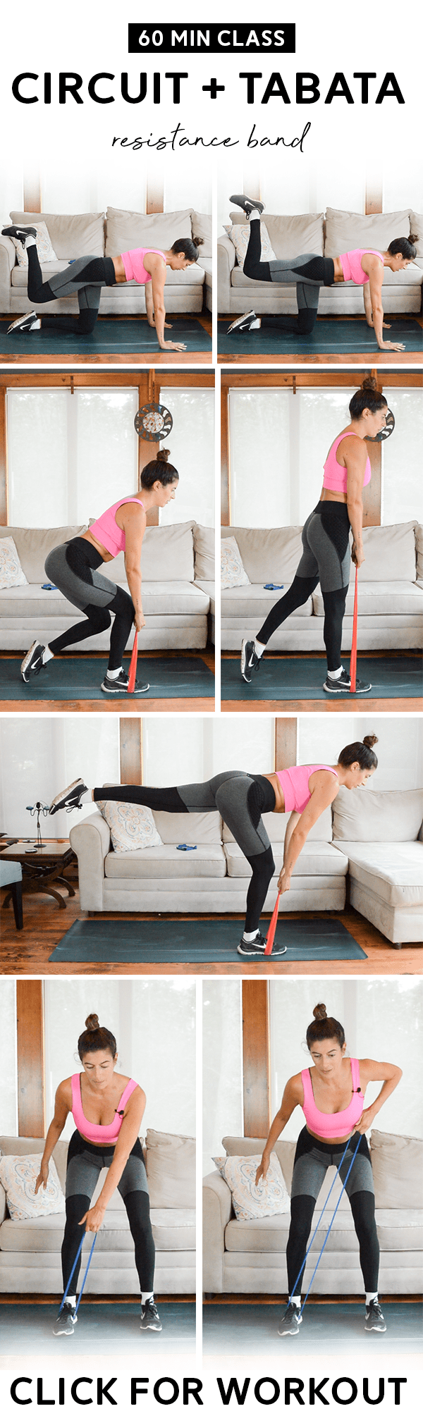 Circuit + Tabata Class (60 Mins) - Resistance Band | Pumps & Iron