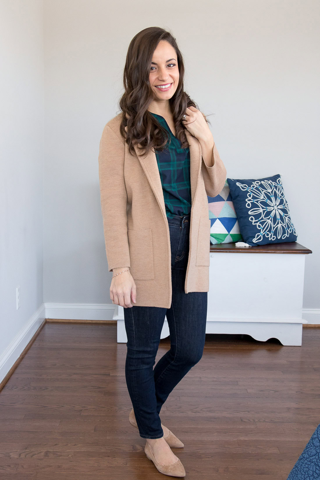 J.Crew Sweater Blazer Worn Four Ways Pumps & Push Ups