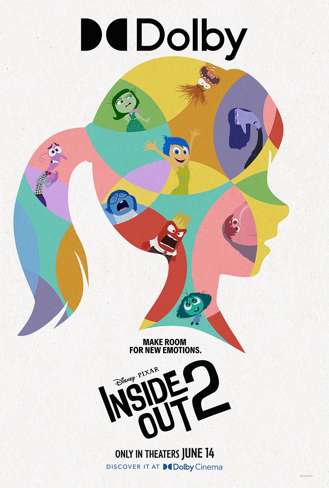 'Inside Out 2' Dolby Cinemas Exclusive Poster Has Riley's Emotions