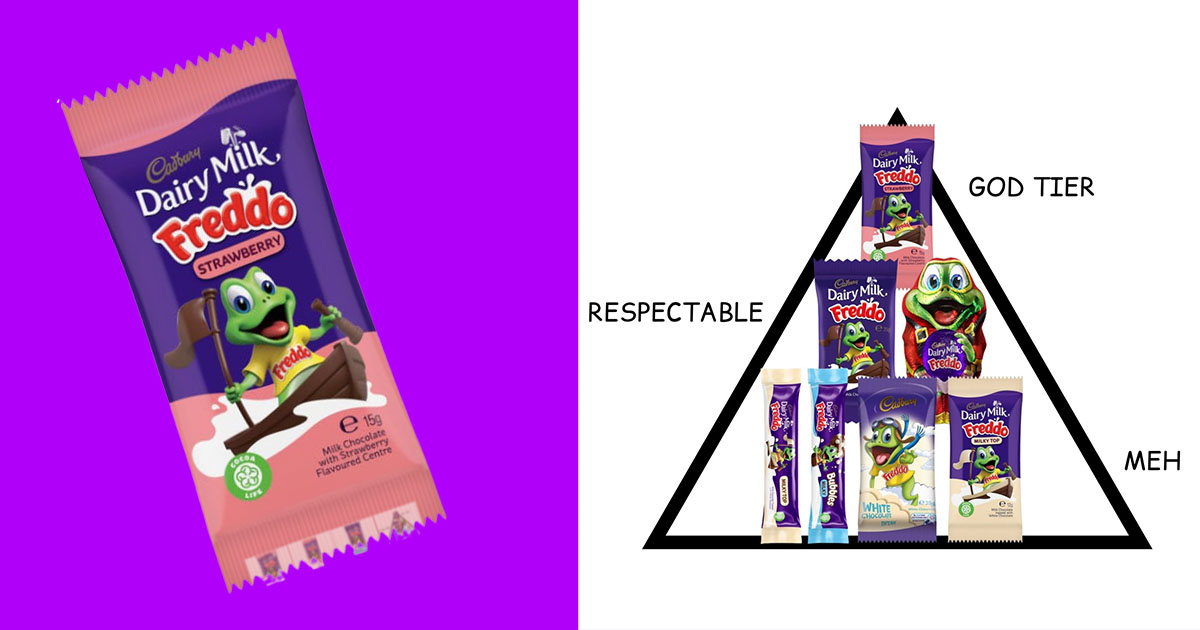 It’s High Time Cadbury Gave Us Giant Strawberry Freddo Frogs