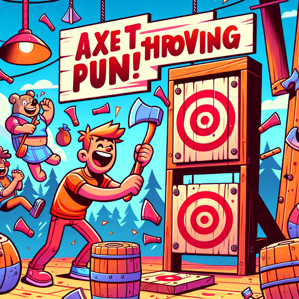 200+ Sharp and Hilarious Axe Throwing Puns to Hit the Bullseye with