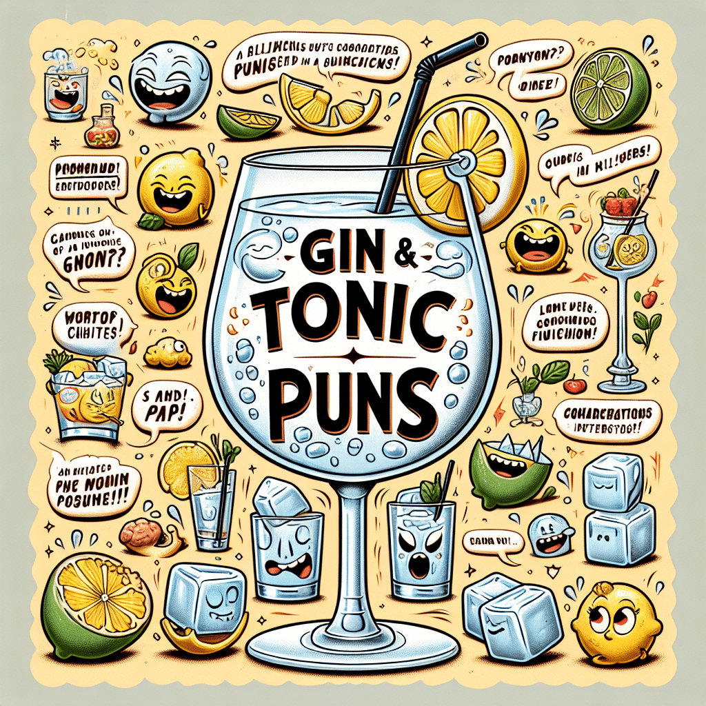 200+ Hilarious Gin and Tonic Puns Guaranteed to Tickle Your Funny Bone