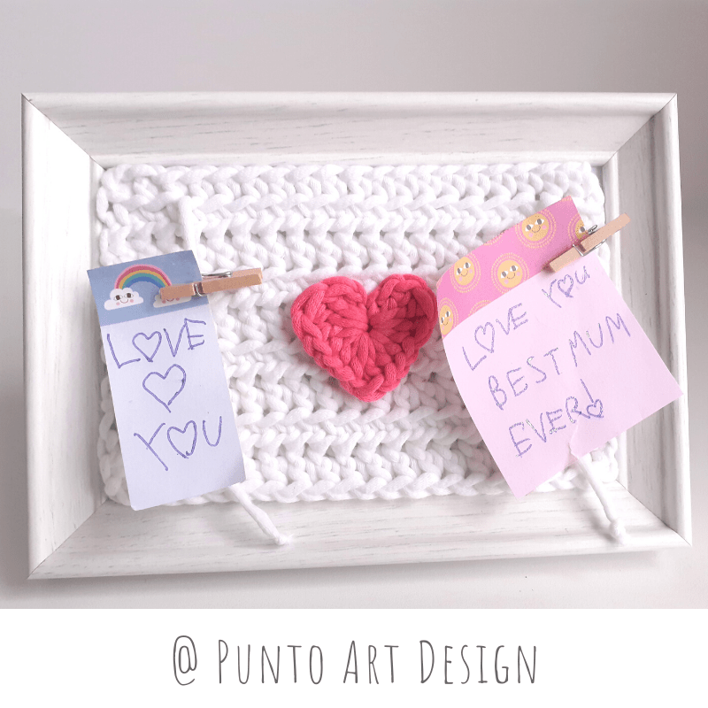 Picture frame ⋆ Free Crochet Patterns ⋆ Punto Art Design ⋆