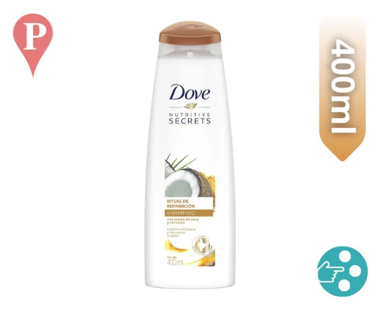 Shampoo Dove 400ml Punto de Venta