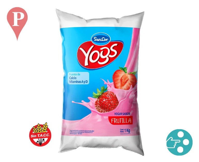 Yogur Sachet Yogs Sancor Punto de Venta
