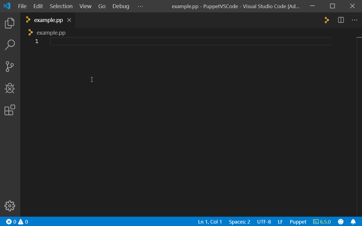 Puppet Commands Puppet VSCode Extension