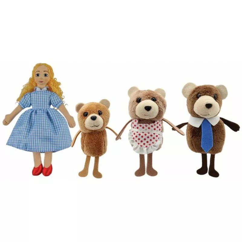 The Puppet Company Goldilocks & The Three Bears Finger Puppets