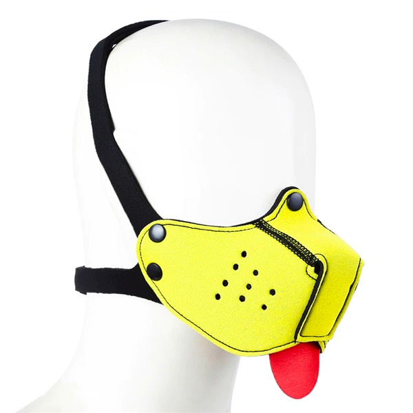 Densal Half Face Puppy Hood Yellow Puppy Play Expert
