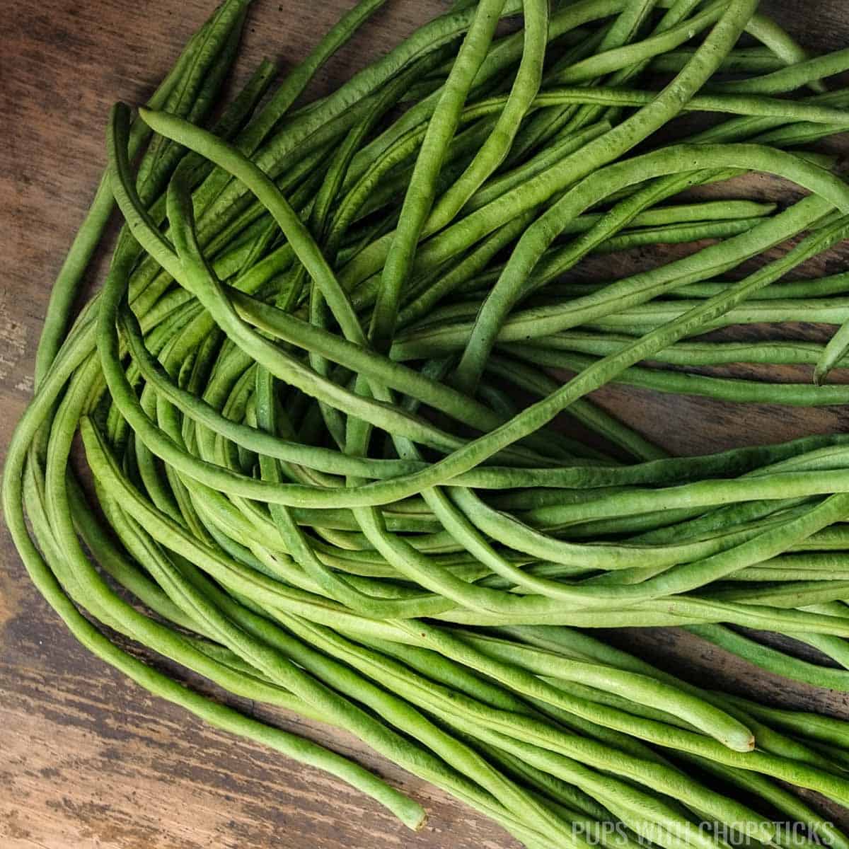 Yardlong Beans Pups with Chopsticks